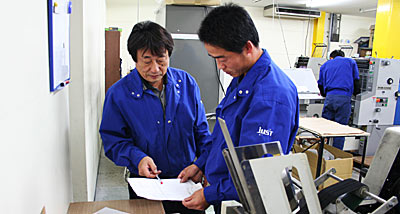 封筒印刷打ち合わせ