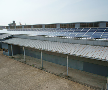 問屋倉庫 ソーラー発電所 イメージ